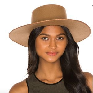 Lack or Color Teak Rancher Boater Hat